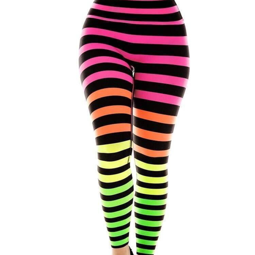 K-Deer Josephine striped ankle leggings